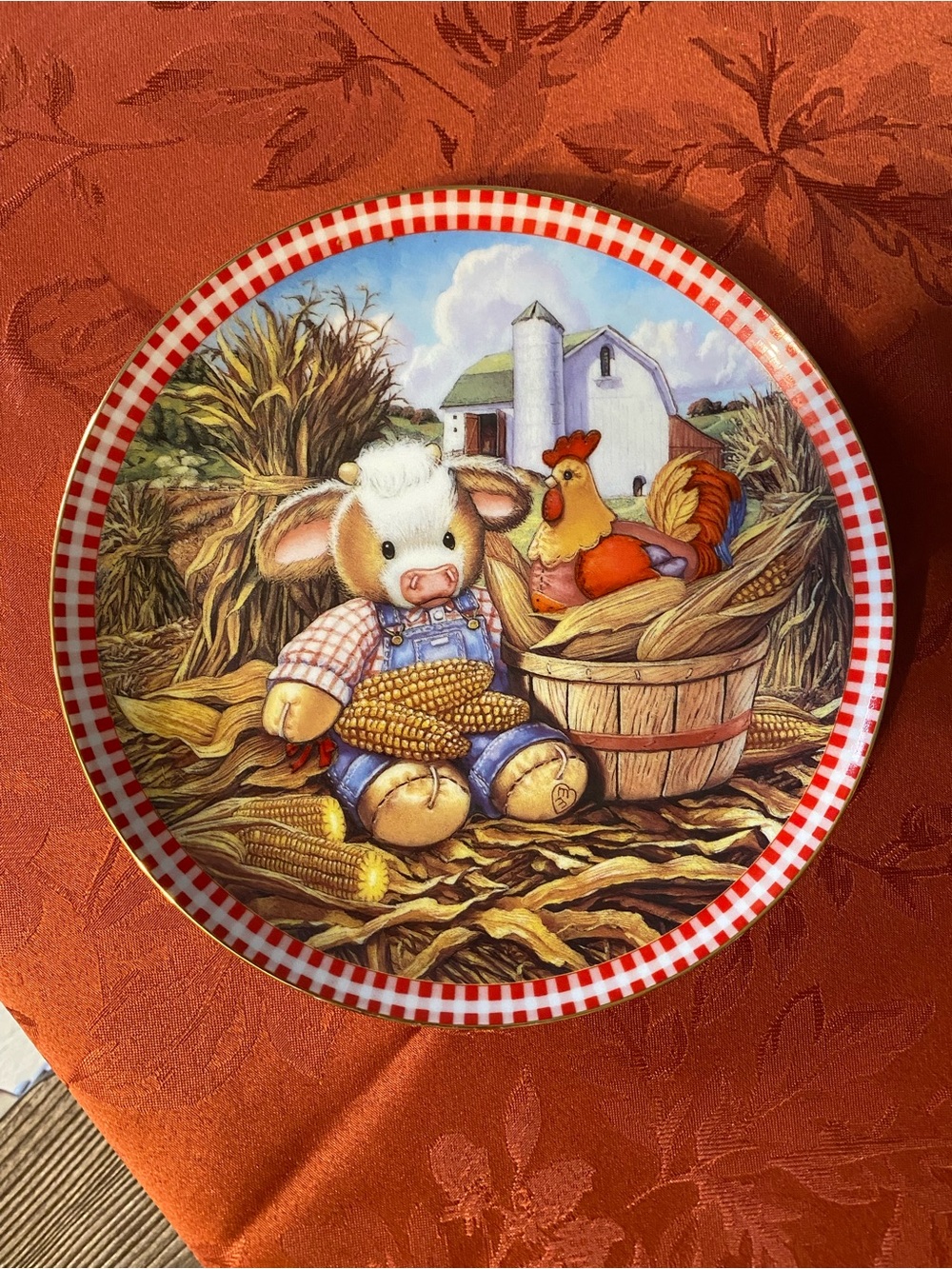 1995 Mary Moo Moos Home Is Where The Herd Is Decorative Plate.